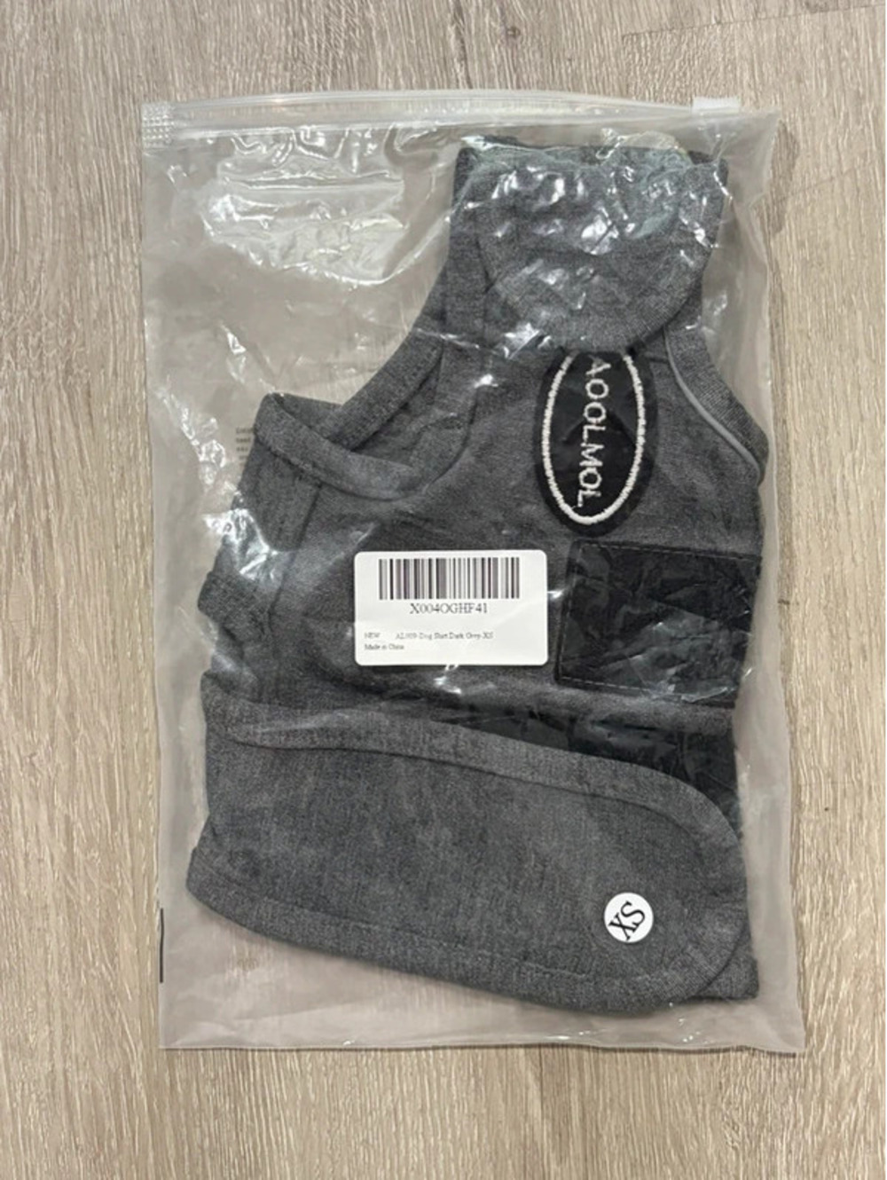 Aoolmol Dog Anxiety Calming Vest Thunder Shirt Dark Gray Size XS New